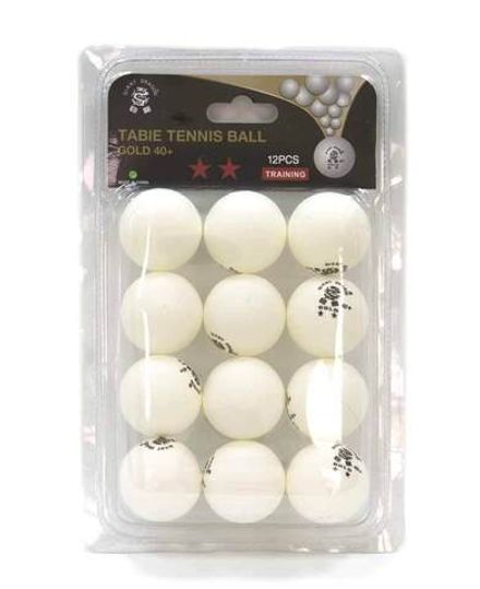 Мячи Dragon Training Gold 2* New (12 шт, бел.) в блистере