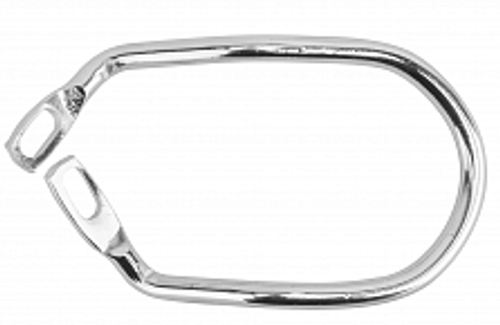 Защита заднего переключателя скоростей 135мм JH-304/SF-407 крепл. на раму, стальная хромированная