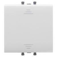 Инвертор одноклавишный модульный, "Avanti", "Белое облако", 2 модуля