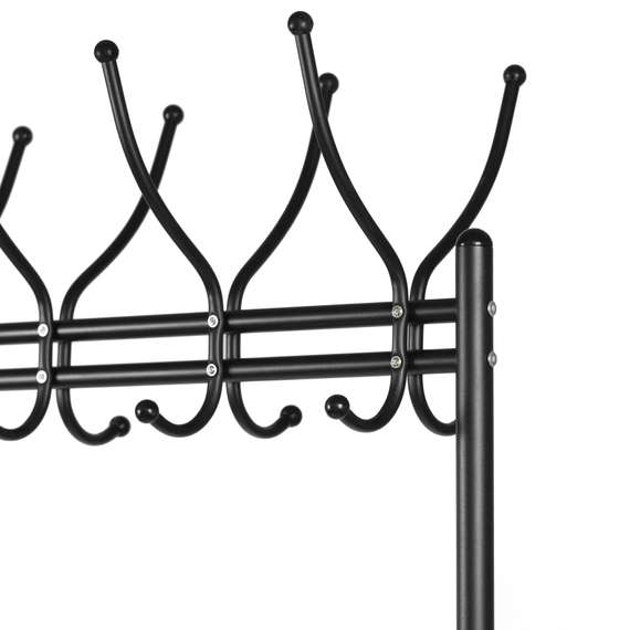 Вешалка напольная на колесах М 11 чёрный