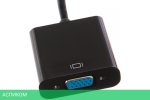 Переходник Cablexpert A-HDMI-VGA-04 HDMI -&gt; VGA 19M/15F, длина 15см