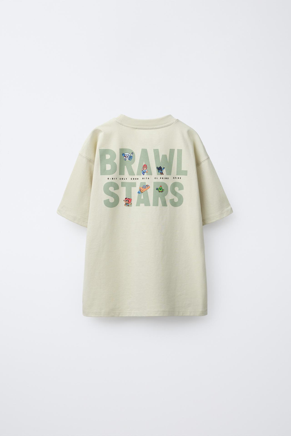 ZARA ФУТБОЛКА С ПРИНТОМ BRAWL STARS © SUPERCELL OY, ЗЕЛЕНОВАТО-СИНИЙ