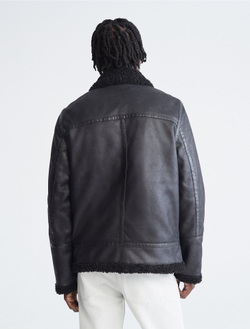 Куртка Calvin Klein Faux Shearling Sherpa Jacket Black