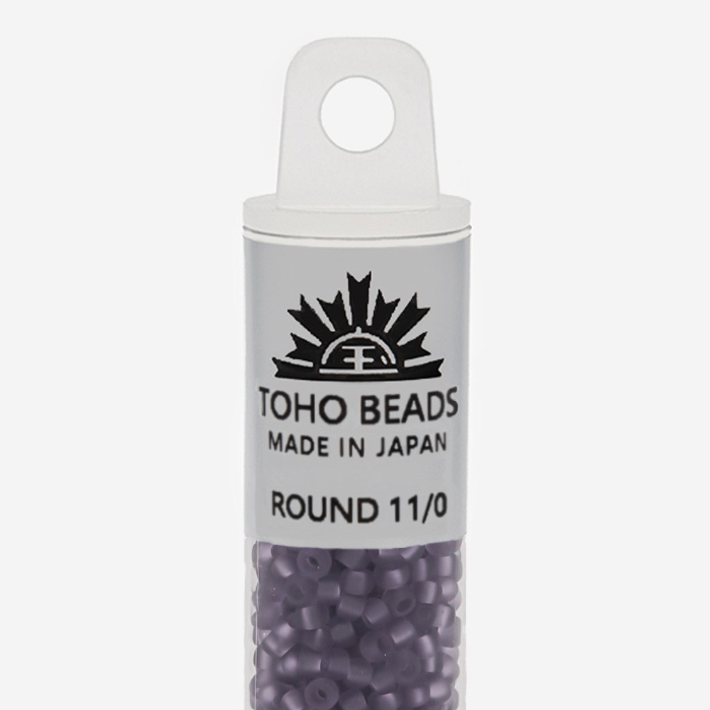 Японский бисер TOHO Round 11/0 (№19F), прозрачный матовый
