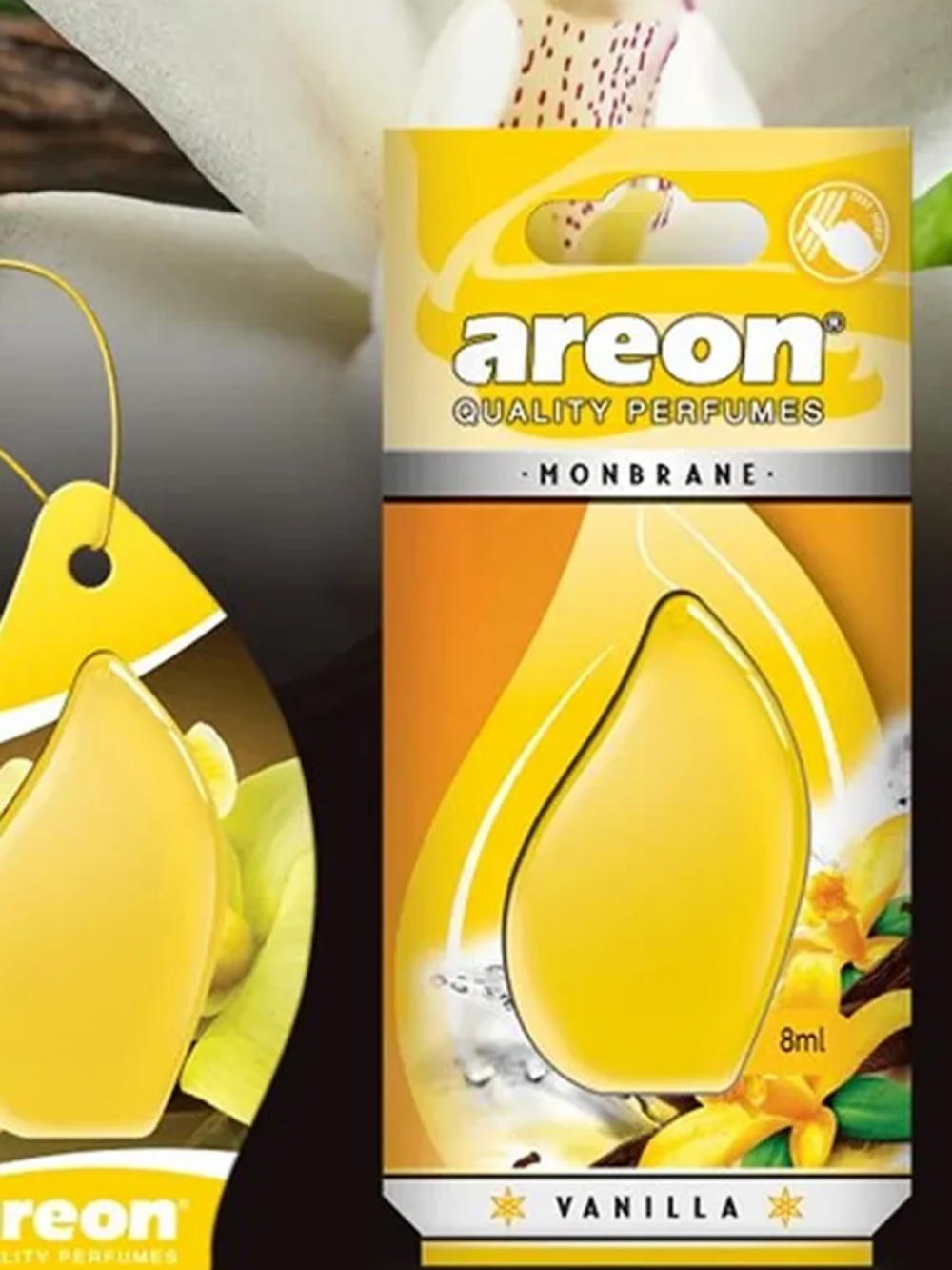 Ароматизатор гелевый AREON Monbrane   Ваниль/Vanilla 704-AMB-02-ЧЗБ