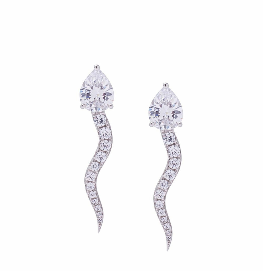 Серьги Snake mini