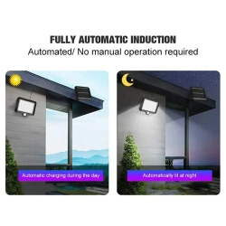 Уличное освещение AG Smart FX584 светодиодный на солнечных батареях, мощный аккумуляторный с датчиком движения, водонепроницаемый на стену дома