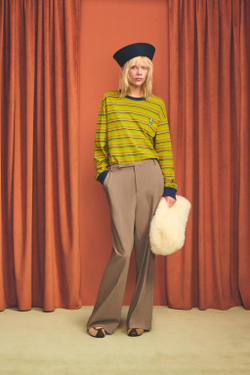 ZARA HARRY LAMBERT X DISNEY ФУТБОЛКА В ПОЛОСКУ С НАШИВКОЙ DAISY DUCK, ЗЕЛЕНЫЙ