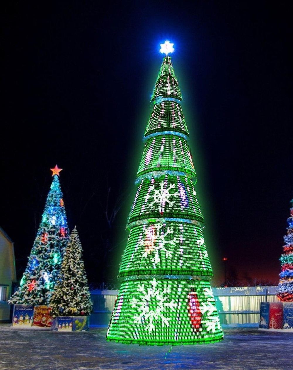 Уличная елка сегментная "Сибирская" (пвх) 25 м