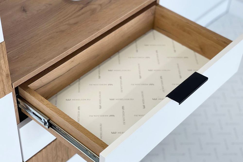 Комод Бери  600х354х863 (Дуб крафт золотой/Белое дерево), ЛДСП 16 мм, Мебельсон, г. Ижевск