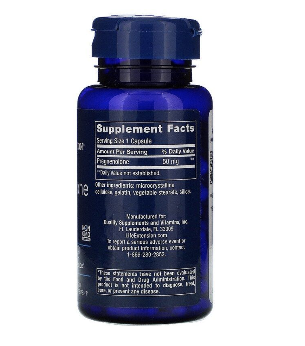 Life Extension - Pregnenolone 50 mg 100 capsules