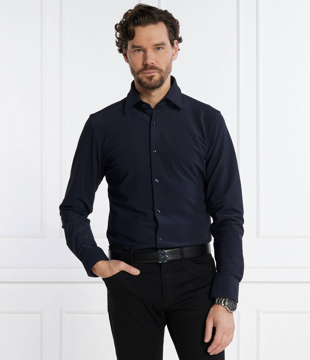 Рубашка P-HANK-kent-C1-222 BOSS BLACK - темно-синий(50503111)