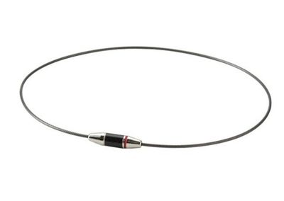 Ожерелье PHITEN WIRE EXTREME CARBON II, серебристое