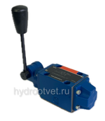 3WMM6A50/F - Гидрораспределитель Ду 6 с ручным управлением, схема A (573), возврат - F = фиксатор