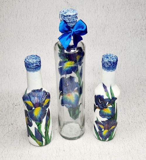 Песочная церемония, комплект 3 сосуда с крышками, воронка, песок (розовый и бирюзовый)