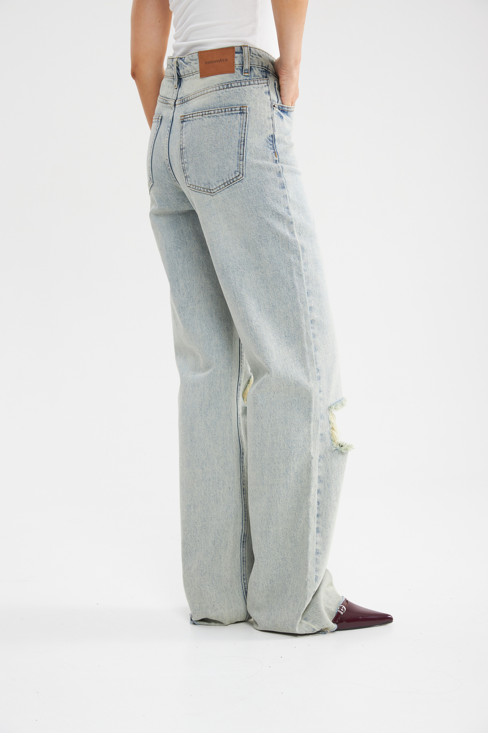 Джинсы "Rokovaya"с разрезами