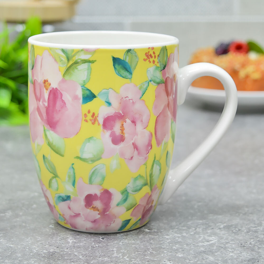 Кружка керамическая 360мл, рисунок в ассортименте, NNBPM4409-G