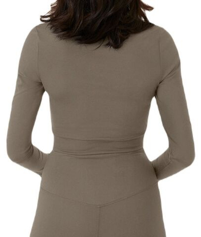 Женская теннисная футболка (dł. Рукава) Björn Borg Cross Long Sleeve - fallen rock