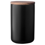 Банка для хранения керамическая, 750 мл, черная