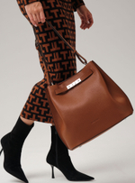 Кожаная сумка Deboro 31342 фундук