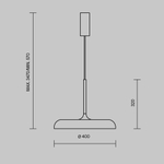 Подвесной светильник Maytoni MOD189PL-L18GR3K1