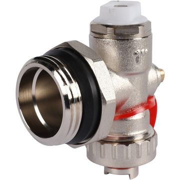 Регулируемый концевой фитинг Rommer 1" с дренажным вентилем и ручным воздухоотводчиком