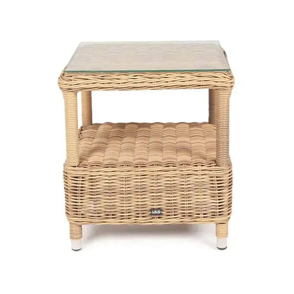 "Форио" столик кофейный из искусственного ротанга, цвет соломенный