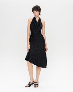 Асимметричная юбка миди из вискозы