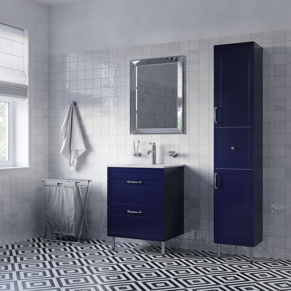 Тумба с умывальником IDDIS Oxford, напольная, 60 см, синий, OXF60N0i95K