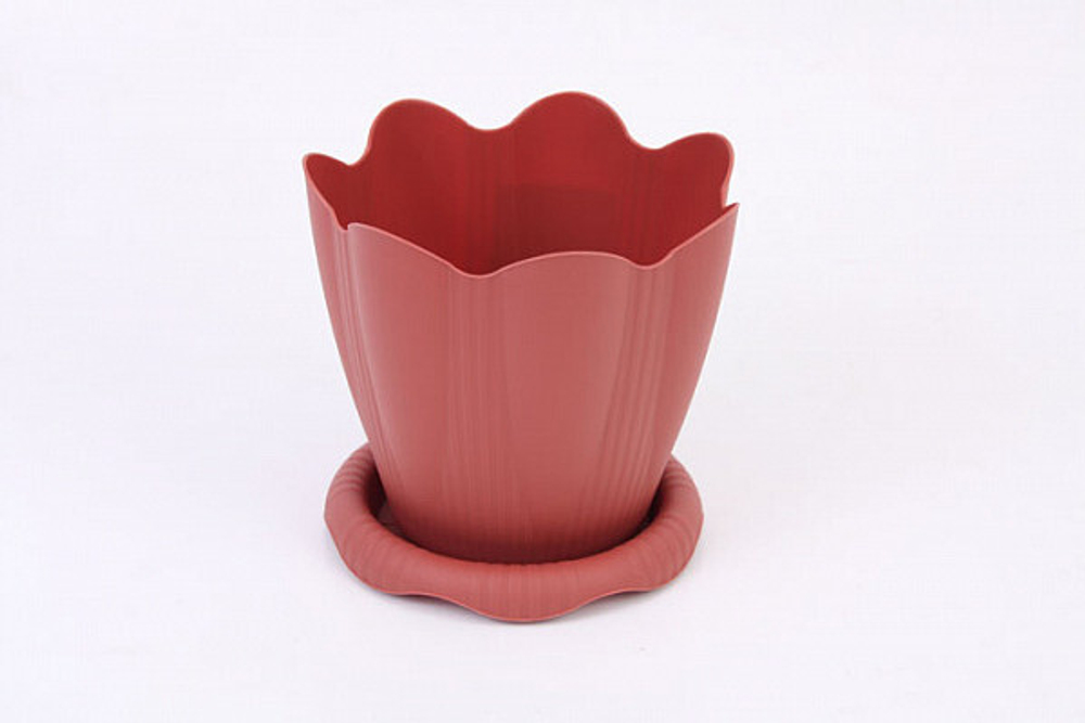 Горшок ЭДЕЛЬВЕЙС с под.1,5л.d=16см,терракот С191Т