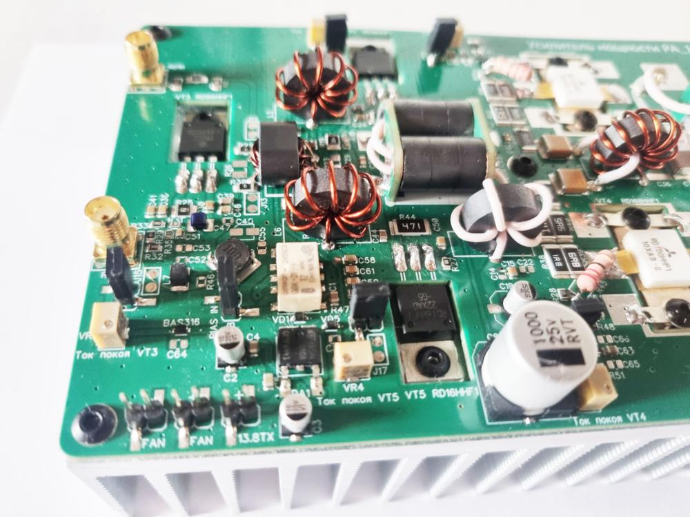 Усилитель мощности до 100Вт на RD100HHF1. Набор без транзисторов RD100HHF1
