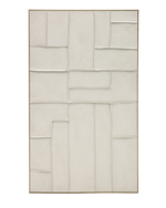 Klis Картина из белого льна с геометрическими фигурами, 120 х 200