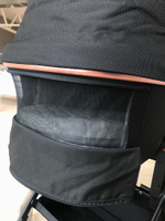 Коляска детская Peppy Monaco 2 в 1 GP Rose Black (черный), рама черн-золотая, шлифованный алюминий