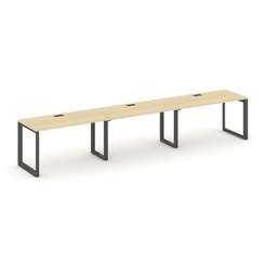 Style Project Рабочая станция односторонняя SN-59O.ORS-053 Акация Лорка/Металл Антрацит/Черный Заглу