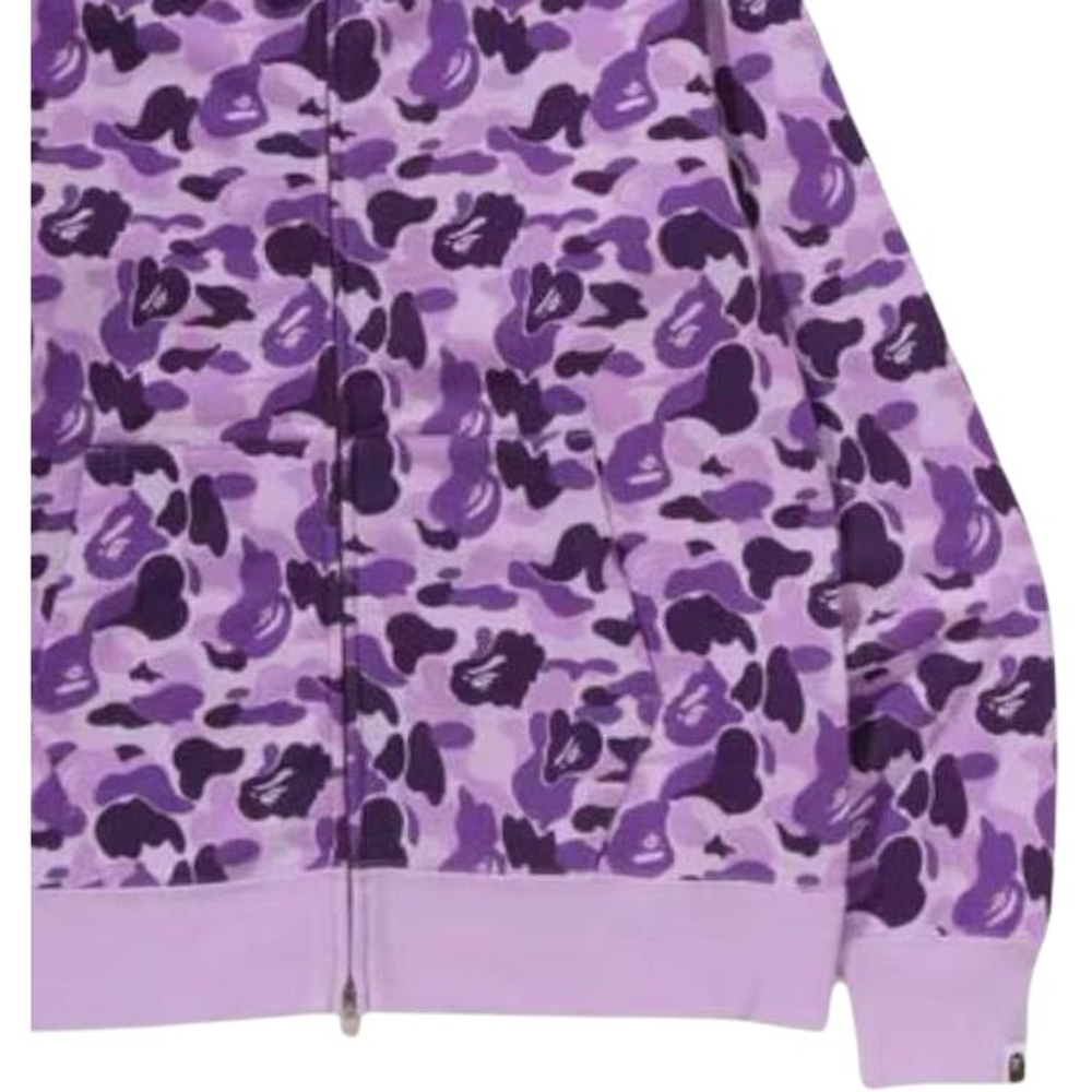 A Bathing Ape Bathing Ape Sweatshirts Cardigan Cotton Drop Shoulder Sleeve Moderate No Fleece Lined Zip Closure 0zxswm012151p