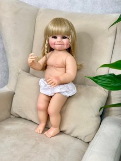 Кукла Реборн виниловая 55см без одежды (FA-134W)