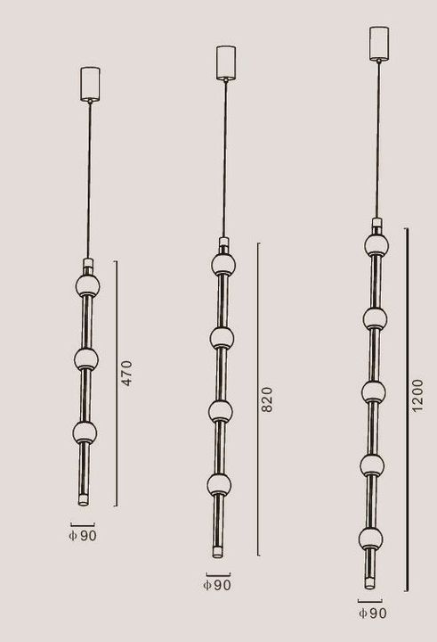Подвесной светодиодный светильник Romatti Cullinan Bastone PD11132W