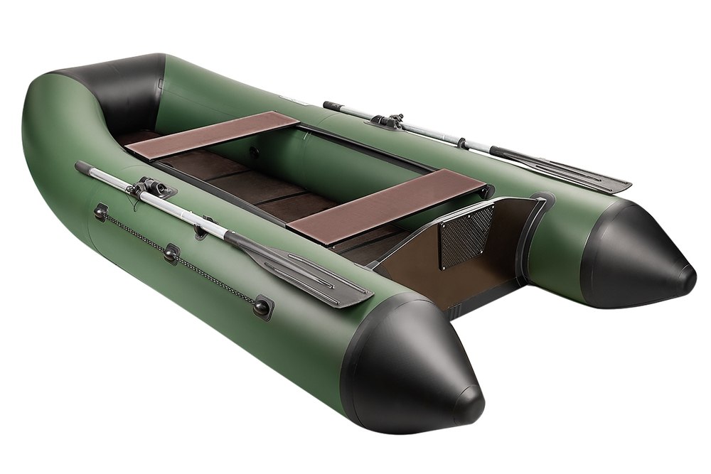 Поход-290TК слань+киль зеленый (лодка ПВХ под мотор)