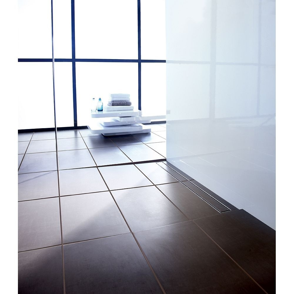 Основа для плитки 100 см TECE TECEdrainline для слива из нержавеющей стали прямая, серебристый металлик 601070