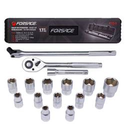 Набор инструментов 17пр1/2''(6гр)(10-27мм) Forsage F-4172-5