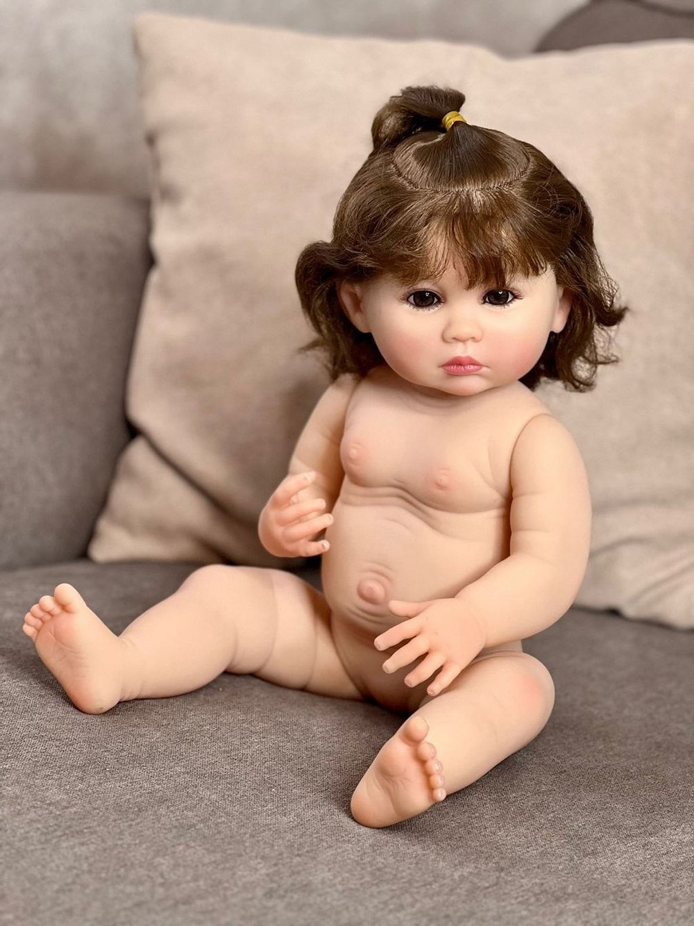 Кукла Реборн виниловая 55см в пакете (FA-313)