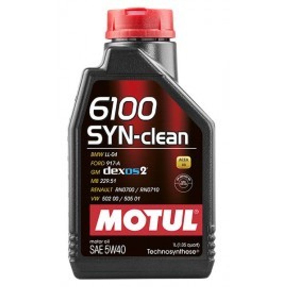 Масло моторное MOTUL  6100 SYN-CLEAN 5W40 Technosynthese