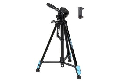 Штатив Falcon Eyes Travel Line 1200 + Fujimi SM-CL2 с креплением для смартфона