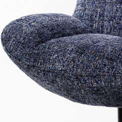 Крутящееся кресло Mateo, синее букле