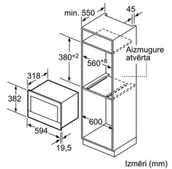 Встраиваемая микроволновая печь Bosch BFL834GC1