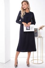 Платье "Уверенный шаг" П7265 (Темно-синее) LT Collection