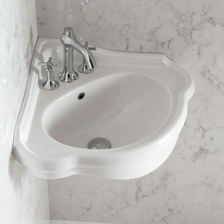 Раковина подвесная AXA Contea угловая 48х48 см, белая 0603501