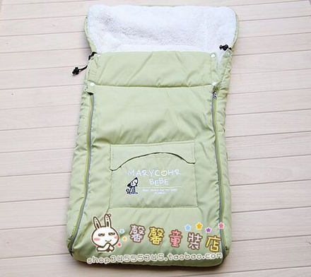Спальный конверт для новорожденных однотонный на молнии с логотипом