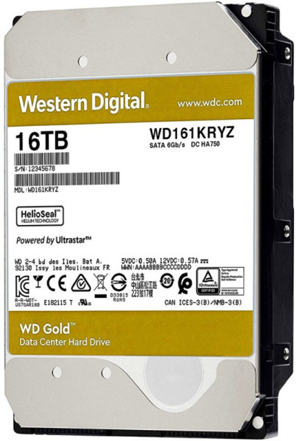Жесткий диск 16TB SATA 6Gb/s Western Digital WD161KRYZ