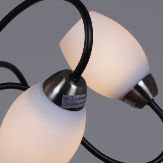 Люстра потолочная Reluce e27 01270-0.3-06B BK+AB